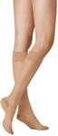 KUNERT Damen Kniestr&uuml;mpfe Cotton Sole 20 transparent 20 Den