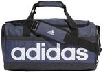 Adidas Unisex Essentials Linear Duffel Bag, Shadow Navy/Black/White, M