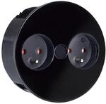 BACHMANN Twist 2xUTE 2,0m AEH schwarz 30GE seidenmatt, schwarz, 2 m