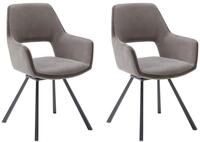 Robas Lund Bayonne Esszimmerst&uuml;hle Set, Cappuccino Schlamm, 58x90x60