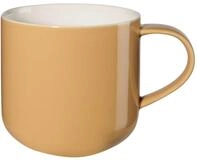 ASA Coppa Henkelbecher aus Porzellan in der Farbe Apricot 0,4L, Ma&szlig;e: 9,2cm x 9,2cm