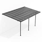 Juskys Terrassen&uuml;berdachung Borneo 5,5 x 3 m &mdash; Sonnenschutz aus Aluminium mit