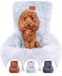 Wahre Tierliebe Hunde Autositz Fluffy inkl. Sicherheitsgurt - waschbarer Hundesitz
