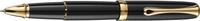 DIPLOMAT - Tintenroller Excellence A2 Lack schwarz vergoldet - Schick und elegant -