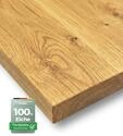 holz4home&reg; Tischplatte Echtholz Eiche I 160 x 80 x 4 cm LxBxH I Esstisch-Platte