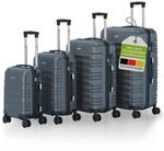 Juskys&reg; Hartschale Kofferset Reisekoffer 4 teilig - Zahlenschloss,...
