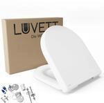 LUVETT&reg; WC-Sitz D700 inkl. 3 Edelstahl Montagel&ouml;sungen & Absenkautomatik Softclose,