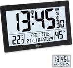 ADE Digitale Funkuhr mit gro&szlig;em XL-Display | Kalender | mit Temperaturanzeige &