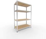 shelfplaza Home 180x120x60cm Schwerlastregal verzinkt mit 4 B&ouml;den x 175kg
