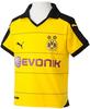 PUMA Kinder Trikot BVB Home Replica Shirt with Sponsor, Cyber Yellow/Black, XXL