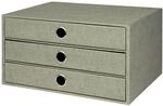 R&ouml;ssler SOHO 3er Schubladenbox A4 aus Papier | B&uuml;ro Organizer Schreibtisch