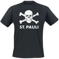 FC St. Pauli Totenkopf T-Shirt schwarz S