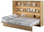 MEBLINI Schrankbett Bed Concept - Wandbett mit Lattenrost - Klappbett mit Schrank -