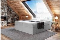 MEBLINI Boxspringbett mit Bettkasten - 160x200 - Gepolstert Doppelbett mit Matratze