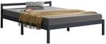 [en.casa] Holzbett Nakkila Bettgestell 140x200 cm Doppelbett mit Kopfteil...