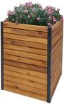 Mendler Pflanzkasten HWC-L23 Akazie - 60x42x42cm braun