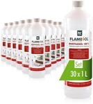 H&ouml;fer Chemie 30 x 1 L Bioethanol 100% - Flambiol f&uuml;r Ethanol Kamin, Ethanol