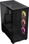 CORSAIR 3500X ARGB Mid-Tower ATX PC-Geh&auml;use - Geh&auml;rtetes Panorama-Glas - Umgekehrte