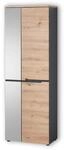 Stella Trading MEMPHIS Garderobenschrank mit Spiegel in Artisan Eiche Optik,...