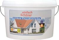 5L Einfach Sch&ouml;ner Silikon Fassadenfarbe wei&szlig; Wand matt Au&szlig;enfarbe Farbe...