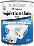 Jaeger Aqua Projektionsfarbe Leinwandfarbe weiss, wasserverd&uuml;nnbar (750 ml, weiss