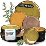 Moritz & Moritz VIDA Geschirrset 12 Personen Vintage 36-tlg. - Modernes...