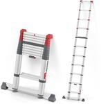 Hailo T100 FlexLine Teleskop-Sicherheitsleiter, Aluminium, 11 Sprossen