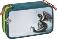 Brunnen XXL Sch&uuml;ler-Etui Federmappe Drago Drache 3 Rei&szlig;verschl&uuml;sse
