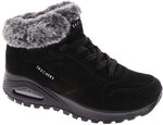 Skechers Damen Uno Rugged Wintriness Winter Boots, Black Suede Faux Fur, 36 EU