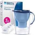 BRITA Wasserfilter-Kanne MAXTRA Marella, 3x Pure Performance Kartusche