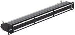Delock 19&Prime; Patchpanel 24 Port Cat.6A schwarz