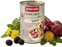 animonda GranCarno Hunde Nassfutter Superfoods Rind + Rote Bete (6 x 400g) 
