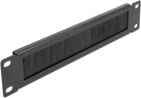 Delock 10&Prime; Kabelmanagement B&uuml;rstenleiste 1 HE schwarz