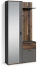 byLIVING Kompakt-Garderobe Jakob/Korpus in Old Wood braun/Schubladen-Front in