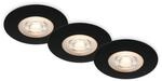 BRILONER Leuchten - 3er Set Einbauleuchten Decke LED, Einbaulampen ultraflach,