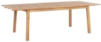 Beliani Gartentisch Akazienholz Hellbraun rechteckig ausziehbar 180/240x100 cm...