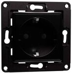 Shelly Wohnaccessoires Wandsteckdose EU Wandsteckdose Schwarz