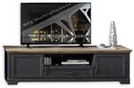 Stella Trading JASMIN TV-Lowboard in Artisan Eiche Optik, Graphit - TV Schrank mit