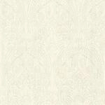 Rasch Vliestapete Wei&szlig; Silber Metallic Ornament Floral Paisley 746310