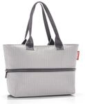 reisenthel Tragetasche - 50 x 35 cm - Grau - Schwarz - Polyester - wasserabweisend -