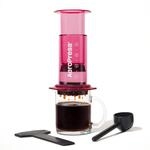 AeroPress Clear Pink Kaffeepresse, All-in-One-French-Press, manuelle Kaffeemaschine