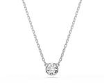 Swarovski Imber Halskette, Wei&szlig;e, Rhodinierte Damenhalskette mit Anh&auml;nger und
