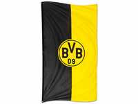Borussia Dortmund BVB-Hissfahne im Hochformat (100 x 200 cm), Schwarz/gelb