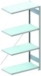 META 1370046 Lagerregal mit 4 B&ouml;den, 150 Clip Set, Anbauregal 2000 mm x 1000...