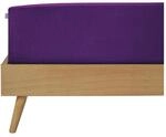 SCHIESSER Spannbettlaken 100x200 cm | 100% Baumwolle | Lila | Rundumgummi 