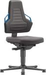 Interstuhl bimos Nexxit mit Gleiter Supertec-Polster Grifffarbe blau Sitzh&ouml;he
