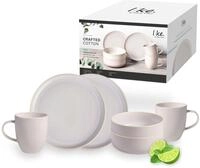 like. by Villeroy & Boch &ndash; Crafted Cotton Fr&uuml;hst&uuml;cks-Set 6 teilig Wei&szlig;,