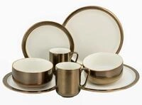 CreaTable, 23590, Serie MODERN INDUSTRIAL, wei&szlig;, 8-teiliges Geschirrset f&uuml;r 2
