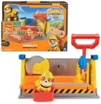 Rubble & Crew - Werkstatt Spielset mit 2 Werkzeug-Aufs&auml;tzen, 1 Rubble Hundefigur,