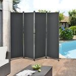 pro.tec Outdoor Trennwand 'Modica' 170 x 215cm - Paravent Sichtschutz Spanische Wand